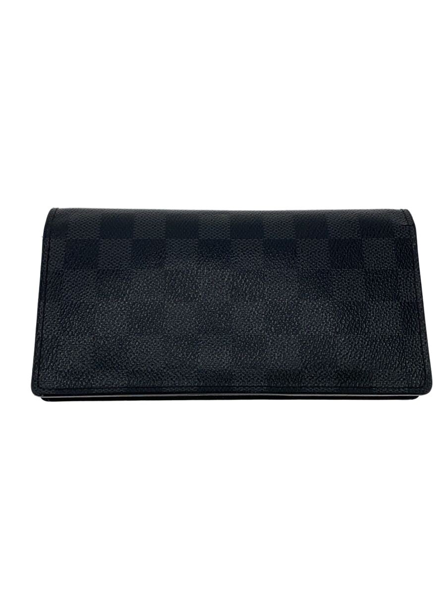 【中古】LOUIS VUITTON◆長財布/PVC/GRY/ダミエ柄/メンズ【服飾雑貨他】