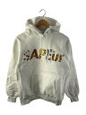 【中古】A Elegantes SAPEur◆×atmos/パーカー/L/コットン/WHT/プリント【メンズウェア】(4)