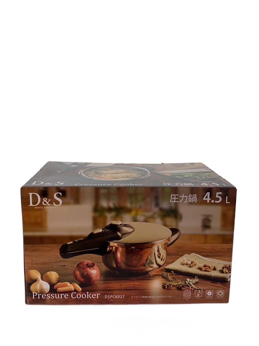 【中古】D&S(DESIGN&STYLE)◆圧力鍋/Pressure Cooker/容量:4.5L/SLV/DSPC6027【キッチン用品】