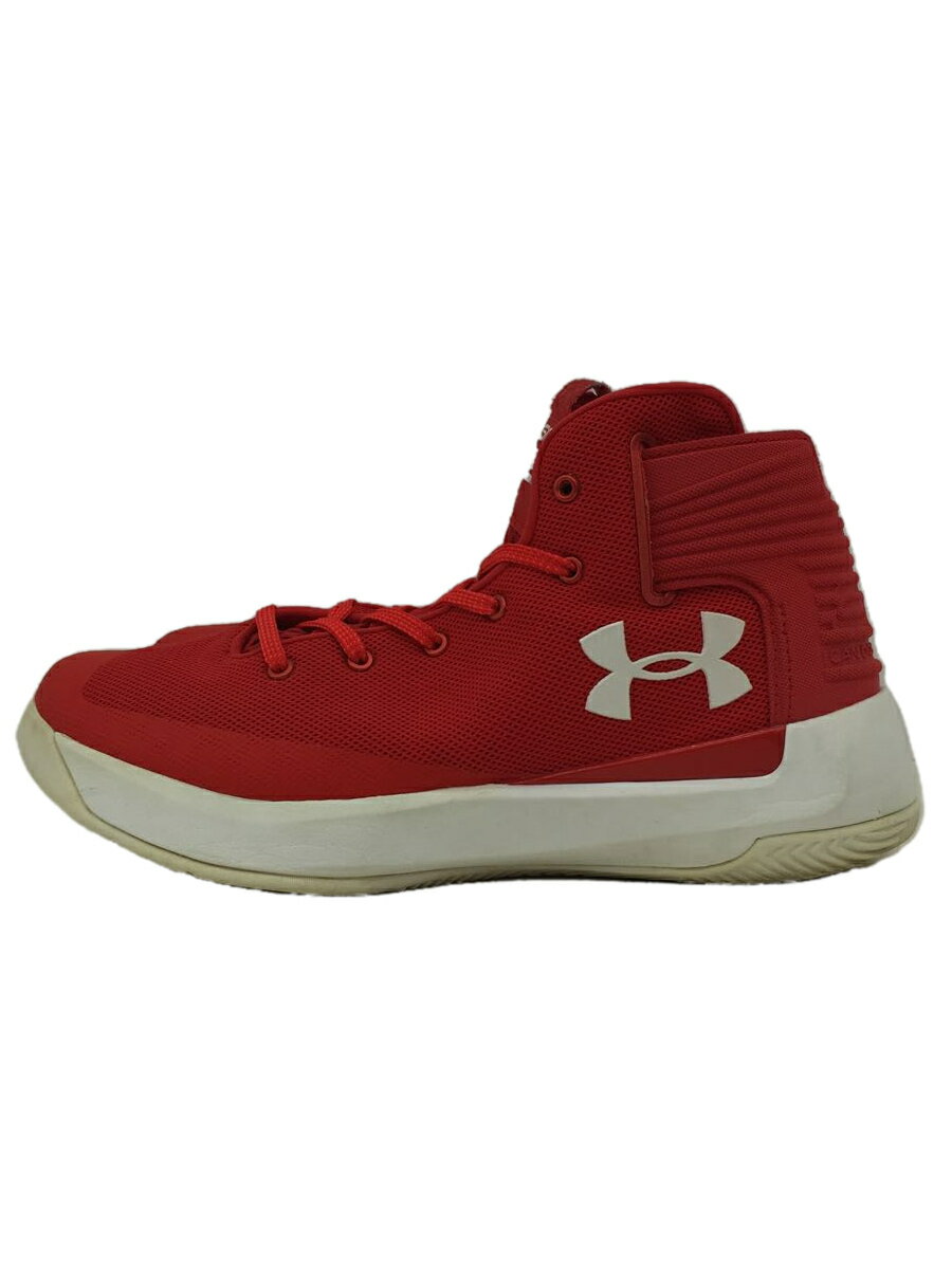 楽天2nd STREET 楽天市場店【中古】UNDER ARMOUR◆ハイカットスニーカー/3ZERO/25.5cm/RED/308-600【シューズ】