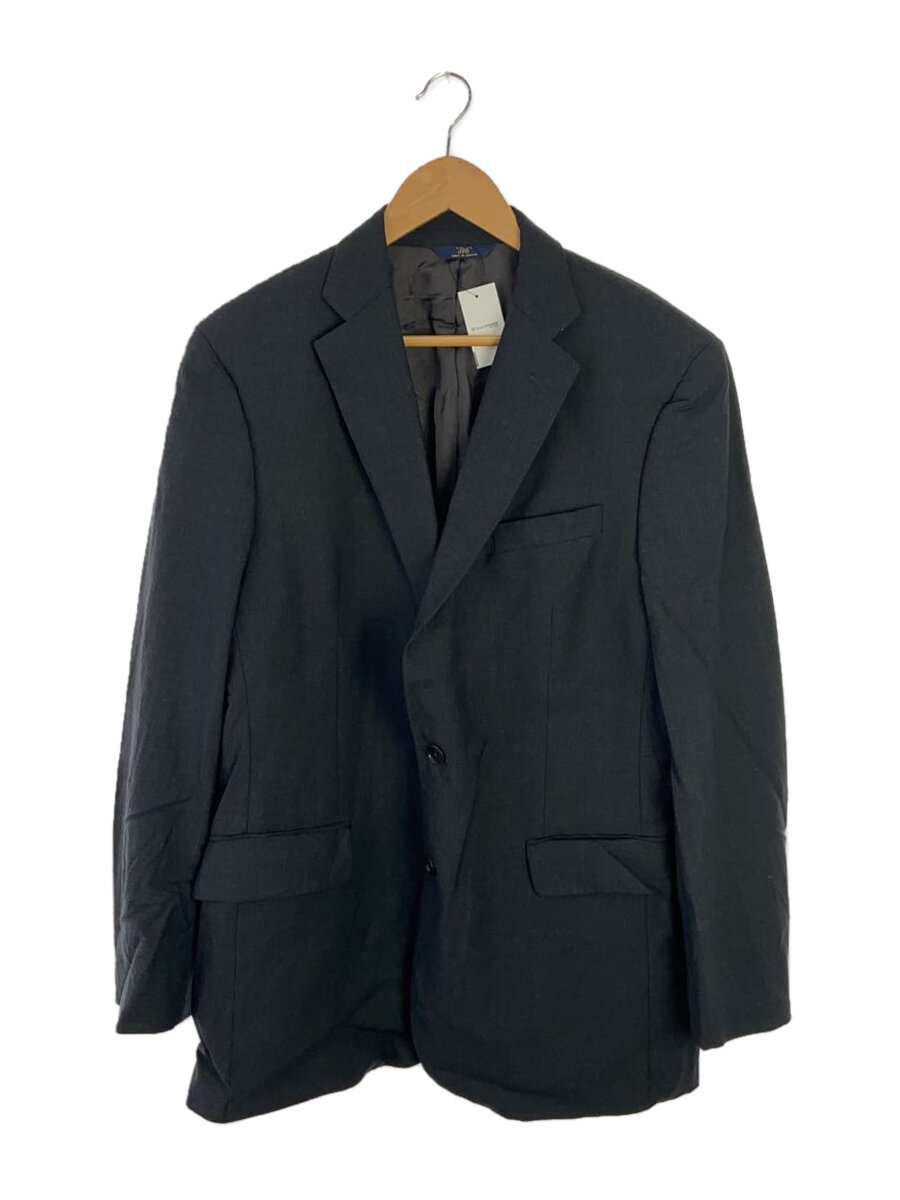 【中古】BROOKS BROTHERS◆金ボタン/346/2B/テーラードジャケット/--/ウール/GRY/無地【メンズウェア】