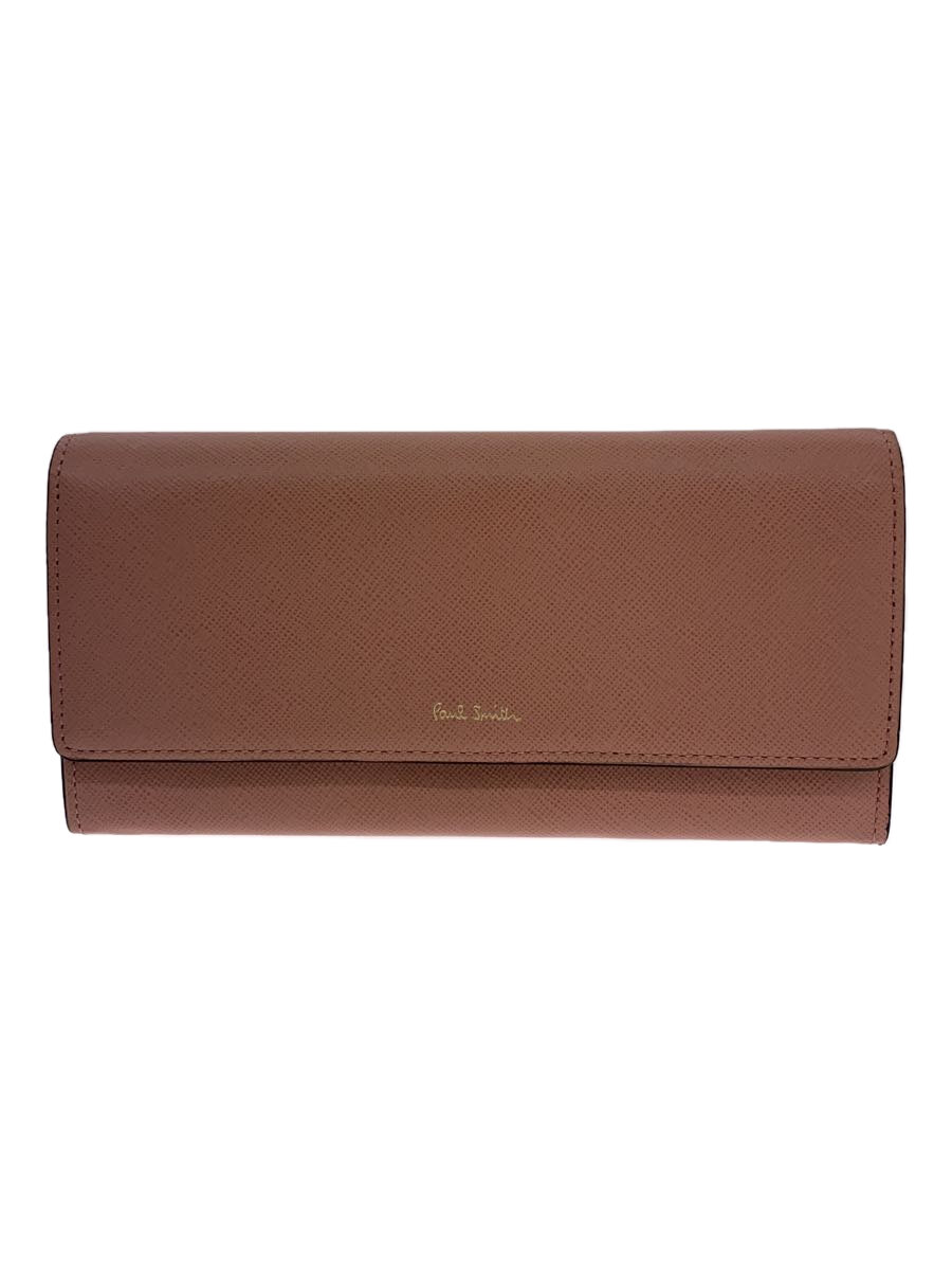 【中古】Paul Smith◆長財布/PVC/PNK/無地/レディース【服飾雑貨他】