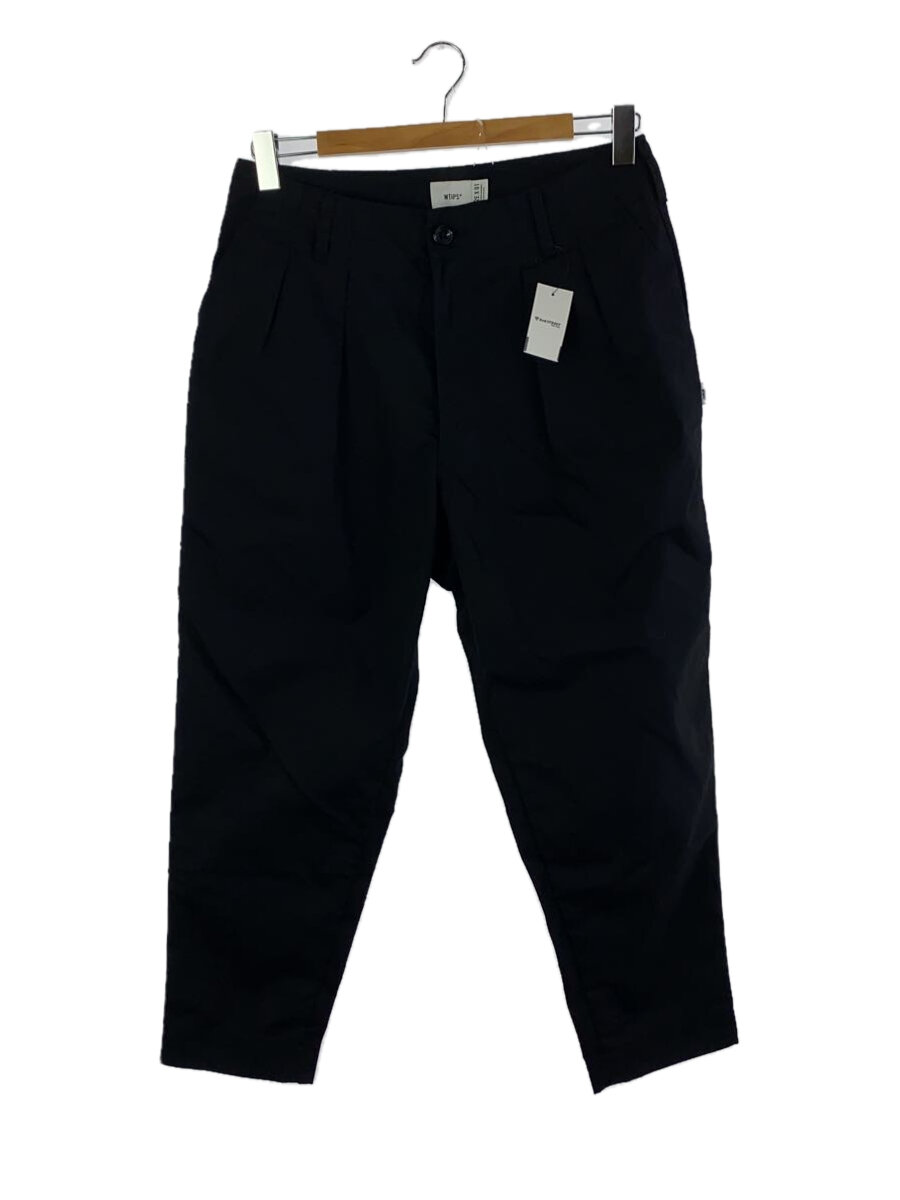 【中古】WTAPS◆22AW/SHINOBI TROUSERS/スラックスパンツ/1/コットン/BLK/222GWDT-PTM01//【メンズウェア】