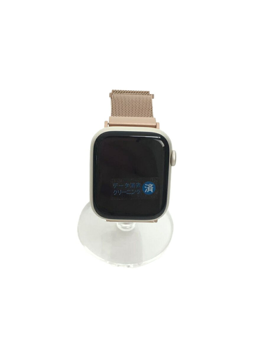【中古】Apple◆Apple Watch Nike Series 7 GPSモデル 45mm スターライト MKNA3J/A/デシ【服飾雑貨他】
