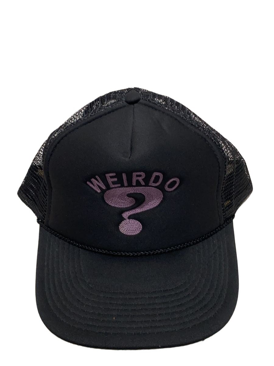 【中古】OTTO◆WEIRDO/メッシュキャップ/チェーンステッチ/FREE/ポリエステル/BLK/メンズ//【服飾雑貨他】