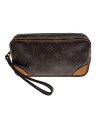 【中古】LOUIS VUITTON◆マルリー・ドラゴンヌPM_モノグラム・キャンバス_BRW/PVC/BRW/総柄【バッグ】