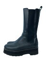 【中古】LORENZO-MARI/ロングブーツ/38/BLK/レザー【シューズ】