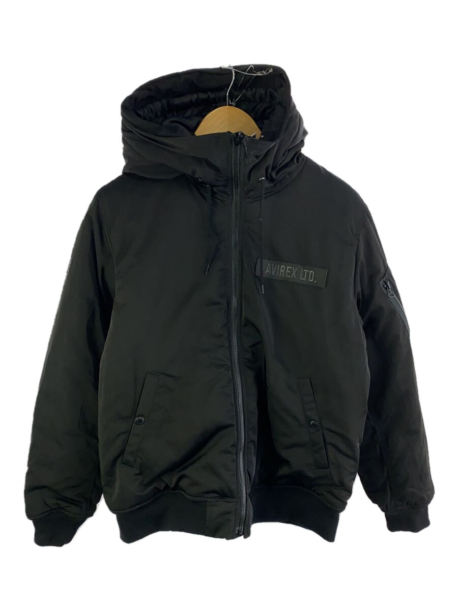 【中古】AVIREX◆ジャケット/L/--/BLK/無地/783-4252050【メンズウェア】