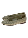 【中古】CHANEL◆フラットパンプス/36.5/GLD/G26250//【シューズ】(4)