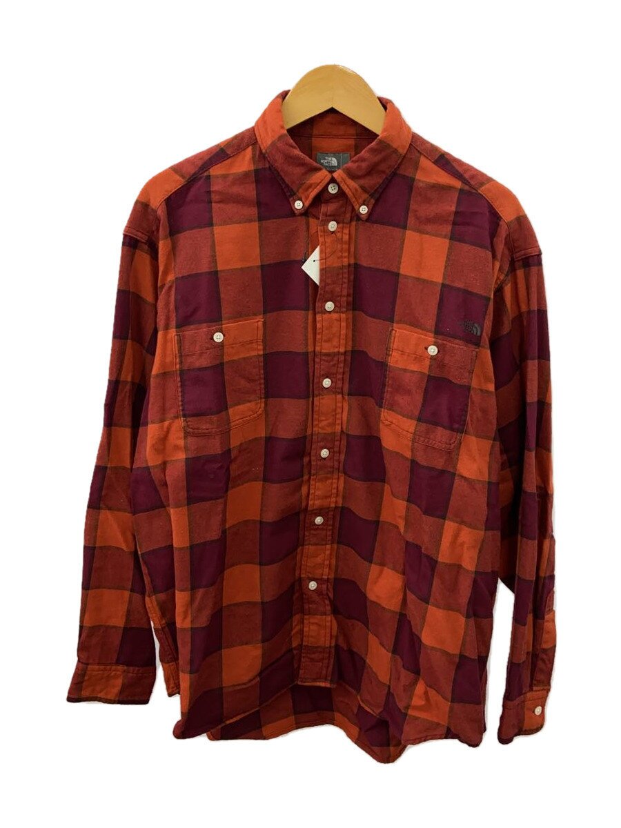 THE NORTH FACE◆L/S FROSTFORGE FLANNEL SHIRT_ロングスリーブフロストフォージフランネルシャツ/L/コッ