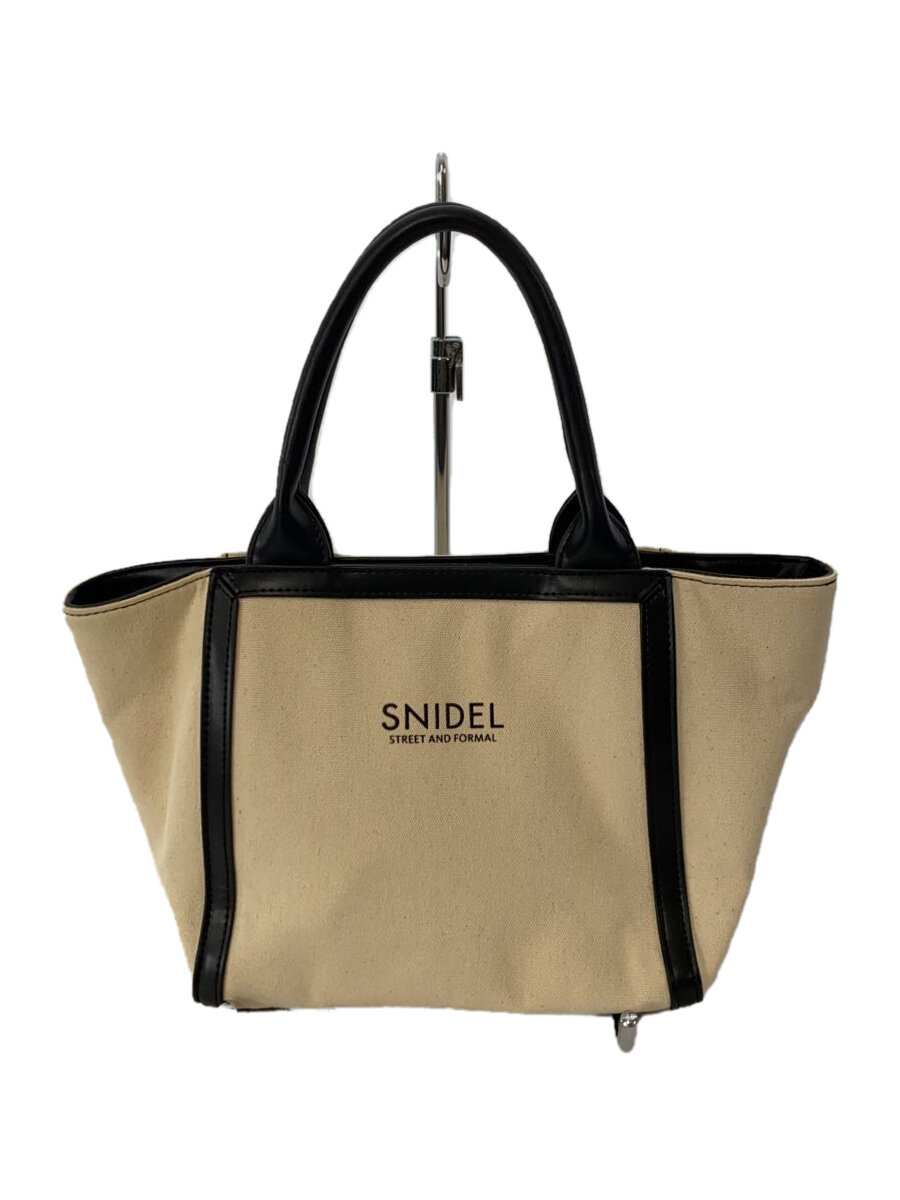 【中古】SNIDEL◆ハンドバッグ/キャンバス/BEG/SWGB222616【バッグ】