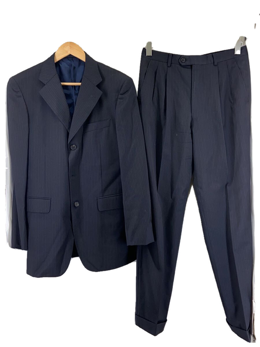 【中古】Paul Smith◆セットアップ/LL/ウール/BLK/ストライプ/PL-DS-59222【メンズウェア】