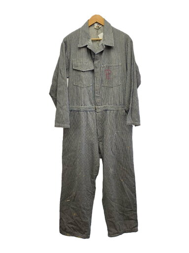【中古】BIGHORN/オールインワン/44/コットン/NVY/ストライプ【メンズウェア】 【中古】BIGHORN/オールインワン/44/コットン/NVY/ストライプ【メンズウェア】