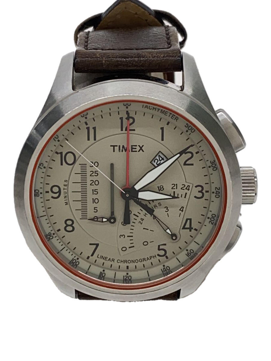 【中古】TIMEX◆クォーツ腕時計/アナ