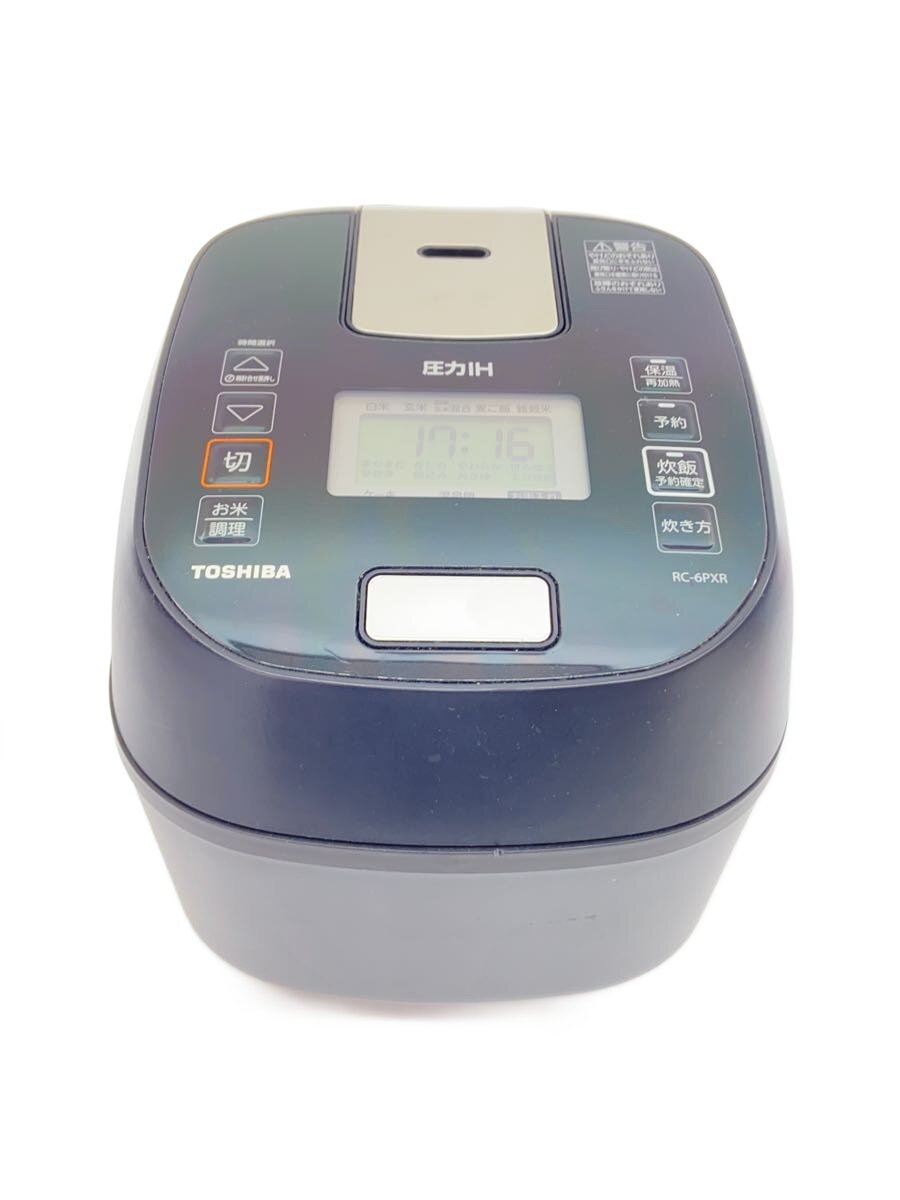 【中古】TOSHIBA◆炊飯器 RC-6PXR(K)【家電・ビジュアル・オーディオ】