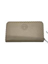 【中古】TORY BURCH◆長財布/--/BEG/無地/レディース【服飾雑貨他】(4)