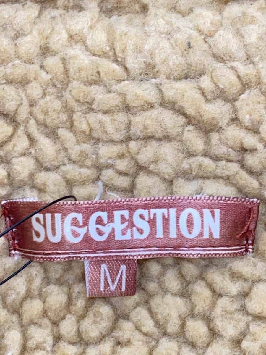 【中古】SUGGESTION◆ジャケット/M/ポリエステル/BLK/無地【メンズウェア】