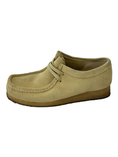 【中古】Clarks◆ブーツ/25.5cm/BEG/スウェード/61438543【シューズ】 【中古】Clarks◆ブーツ/25.5cm/BEG/スウェード/61438543【シューズ】