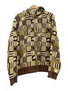 【中古】A BATHING APE◆ジップパーカー/M/コットン/マルチカラー/総柄【メンズウェア】