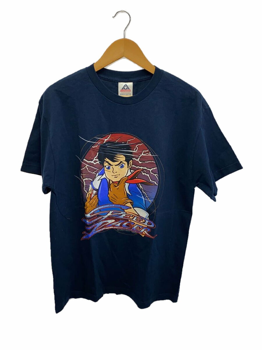 【中古】00s/スピードレーサー/Tシャツ/L/コットン/NVY/無地【メンズウェア】