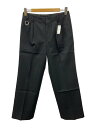 【中古】QUINN◆ボトム/2/ウール/BLK/無地/2202-P01-M202【メンズウェア】