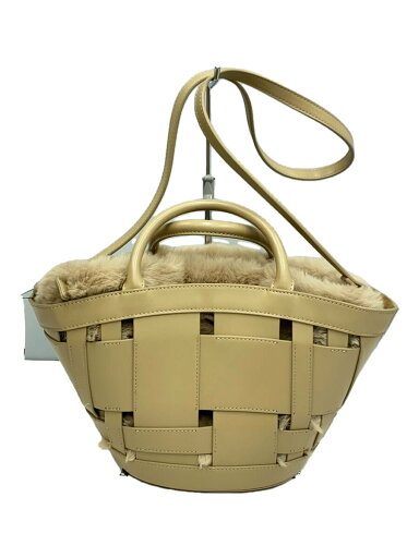 【中古】Mila Owen◆ハンドバッグ/フェイクレザー/BEG/09WGB202511【バッグ】 【中古】Mila Owen◆ハンドバッグ/フェイクレザー/BEG/09WGB202511【バッグ】