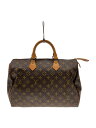 【中古】LOUIS VUITTON◆1)スピーディ40_モノグラム・キャンバス_BRW/PVC/BRW【バッグ】