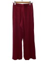 【中古】ADORE◆クリアストレッチニットパンツ/38/レーヨン/RED/531-0273019【レディースウェア】