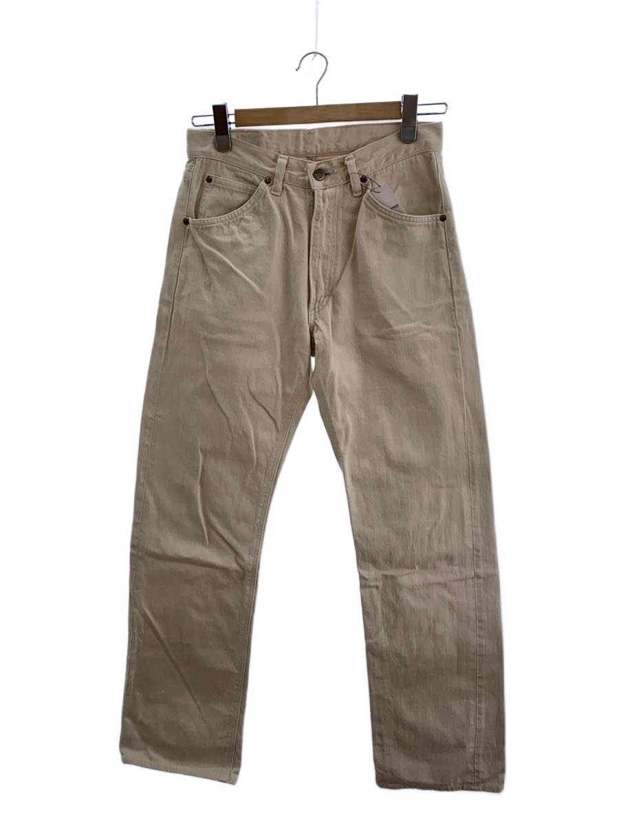 【中古】Lee◆ストレートパンツ/30/コットン/CRM/無地【メンズウェア】
