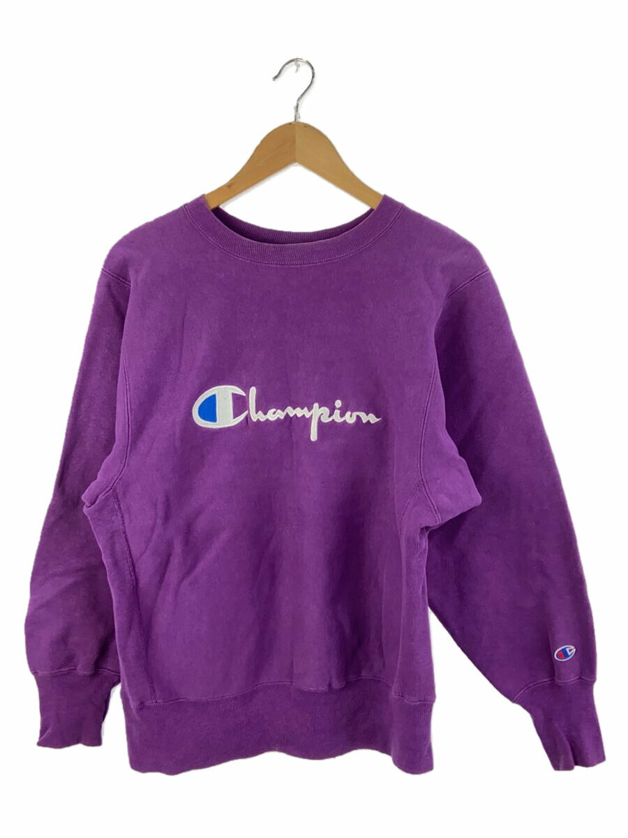 【中古】Champion◆90S/REVERSE WEAVE/USA製/スウェット/M/コットン/PUP/刺繍タグ【メンズウェア】