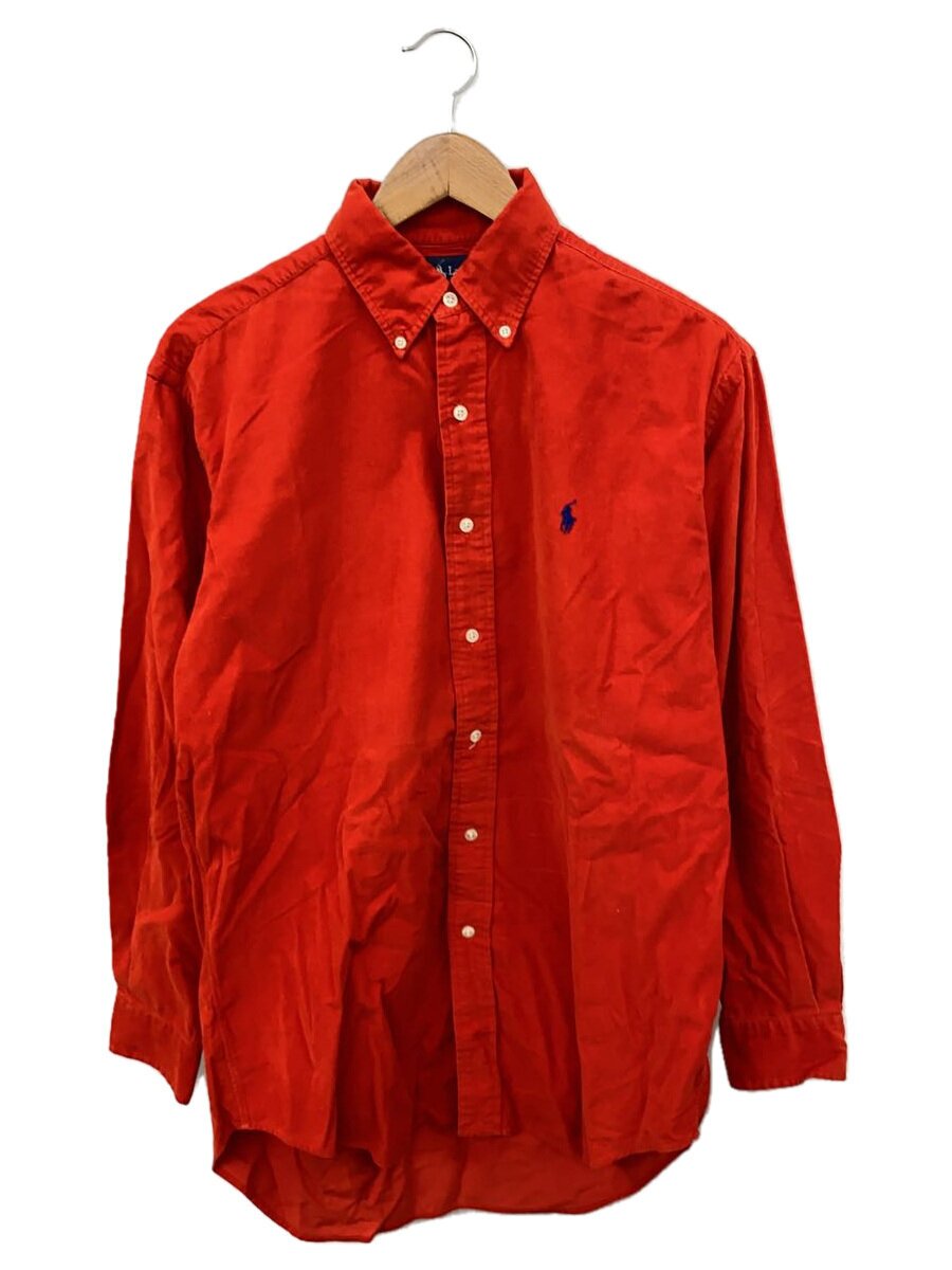 【中古】RALPH LAUREN◆長袖シャツ/S/コーデュロイ/ORN/無地【メンズウェア】