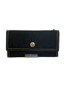 【中古】COACH◆長財布/キャンバス/BLK/総柄/レディース/f42986【服飾雑貨他】