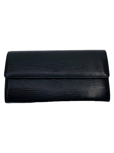 【中古】LOUIS VUITTON◆ポルト・フォイユ・サラ_エピ_BLK/レザー/BLK/無地/メンズ【服飾雑貨他】 【中古】LOUIS VUITTON◆ポルト・フォイユ・サラ_エピ_BLK/レザー/BLK/無地/メンズ【服飾雑貨他】