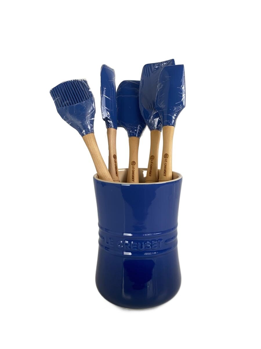 LE CREUSET◆6PIECE UTENSIL SET TROUSSE D USTENSILES/6点セット/ブルー