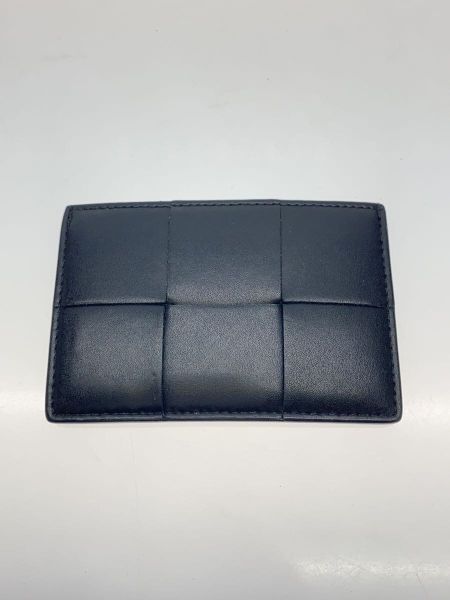 【中古】BOTTEGA VENETA◆カードケース/レザー/BLK/メンズ【服飾雑貨他】