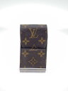 【中古】LOUIS VUITTON◆エテュイ・シガレット_モノグラム_BRW/PVC/BRW/メンズ【服飾雑貨他】