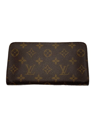 【中古】LOUIS VUITTON◆ポルト・モネ・ジップ_モノグラム・キャンバス_BRW/PVC/BRW/レディース【服飾雑貨他】 【中古】LOUIS VUITTON◆ポルト・モネ・ジップ_モノグラム・キャンバス_BRW/PVC/BRW/レディース【服飾雑貨他】
