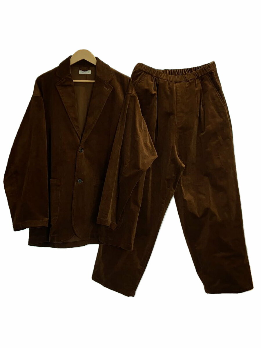 【中古】FREAK’S STORE◆セットアップ/L/コットン/BRW/無地/23AW-055SET【メンズウェア】