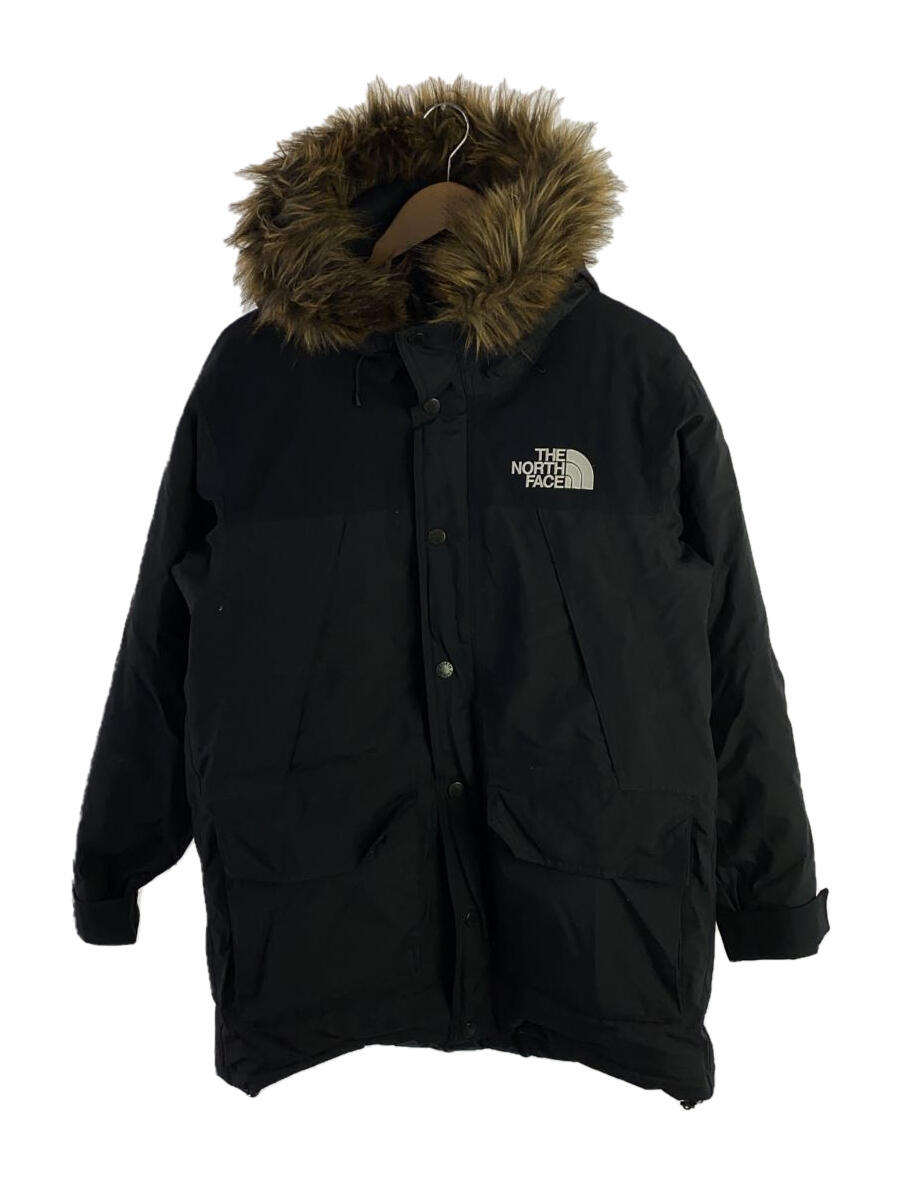 【中古】THE NORTH FACE◆MOUNTAIN DOWN COAT_マウンテンダウンコート/S/ナイロン/BLK【メンズウェア】