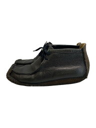 【中古】Padmore & Barnes◆チャッカブーツ/UK8.5/ブラック/レザー/M334/使用感有【シューズ】