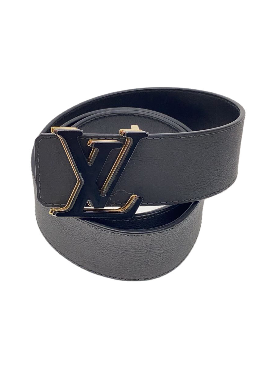【中古】LOUIS VUITTON◆ベルト/レザー/BLK/メンズ/M0226【服飾雑貨他】
