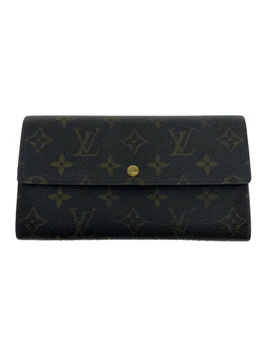 【中古】LOUIS VUITTON◆1)ポルト・フォイユ・サラ_モノグラム・キャンバス_BRW/PVC/BRW/レディース【服飾雑貨他】 【中古】LOUIS VUITTON◆1)ポルト・フォイユ・サラ_モノグラム・キャンバス_BRW/PVC/BRW/レディース【服飾雑貨他】