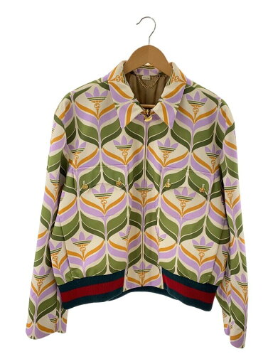 【中古】GUCCI◆ブルゾン/691425/48/レーヨン/マルチカラー/総柄//【メンズウェア】 【中古】GUCCI◆ブルゾン/691425/48/レーヨン/マルチカラー/総柄//【メンズウェア】
