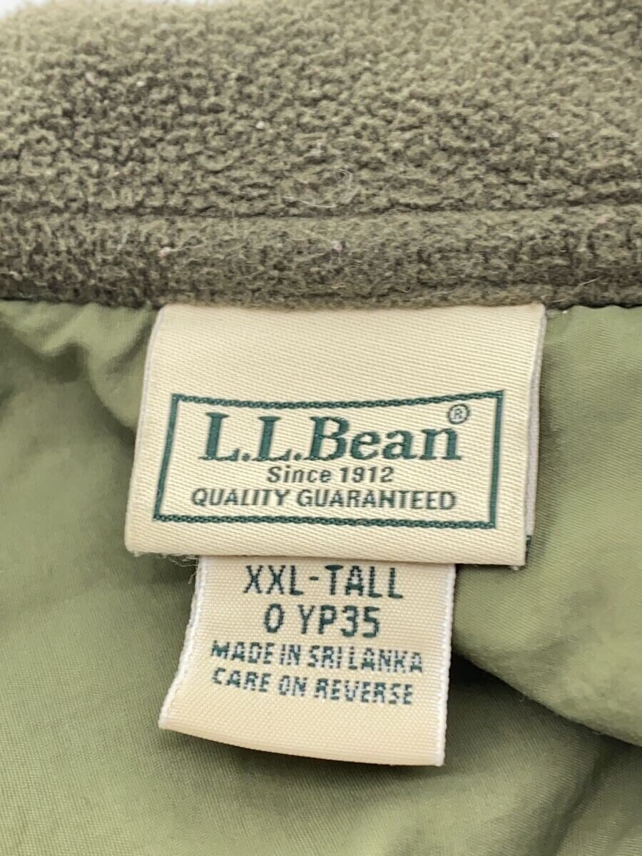 【中古】L.L.Bean◆フリースジャケット/2L/ポリエステル/KHK/無地//【メンズウェア】