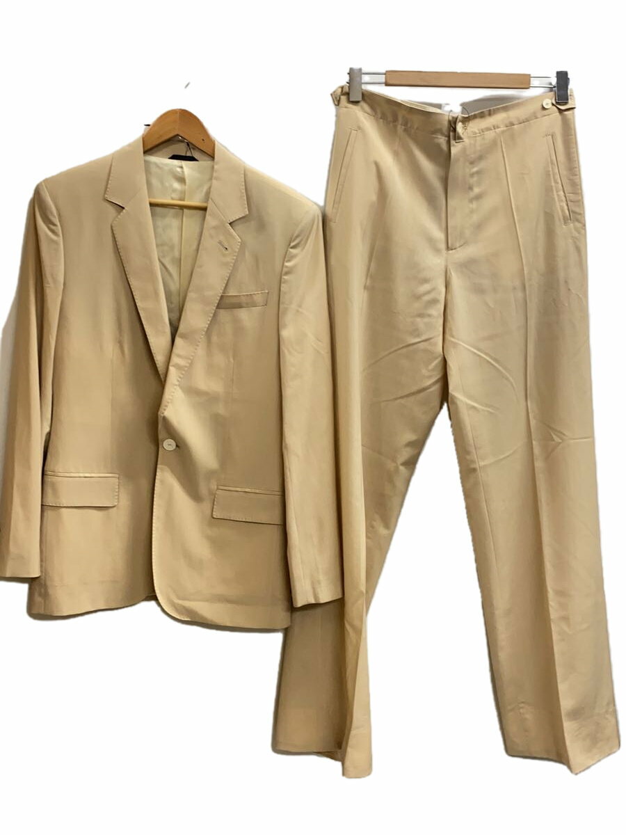 【中古】Jean Paul GAULTIER HOMME◆セットアップ/スーツ/48/ウール/ベージュ/tv5171212 tv03241212/センターベント【メンズウェア】
