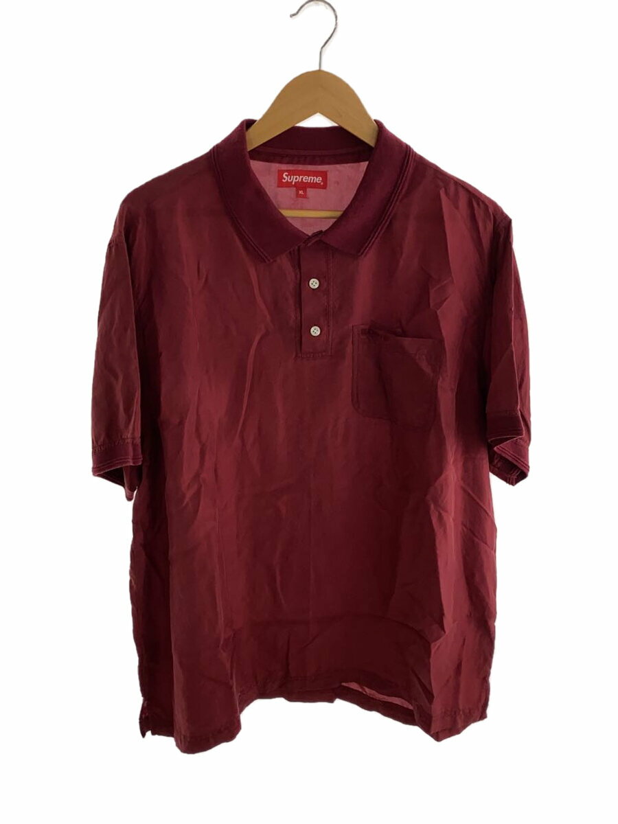 šSupreme18SS/Jacquard Logo Silk Polo/ݥ/XL/륯/ܥɡڥ󥺥