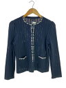 【中古】TO BE CHIC◆カーディガン(薄手)/40/アセテート/ナイロン/NVY/無地/W5F04-339-29【レディースウェア】(4)