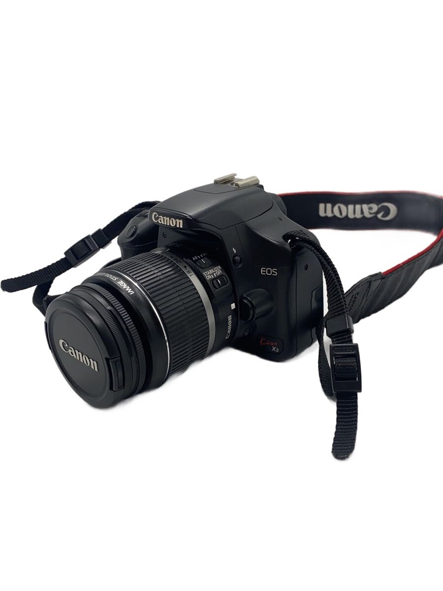 【中古】CANON◆デジタル一眼カメラ EOS Kiss X2 ダブルズームキット DS126181//【カメラ】