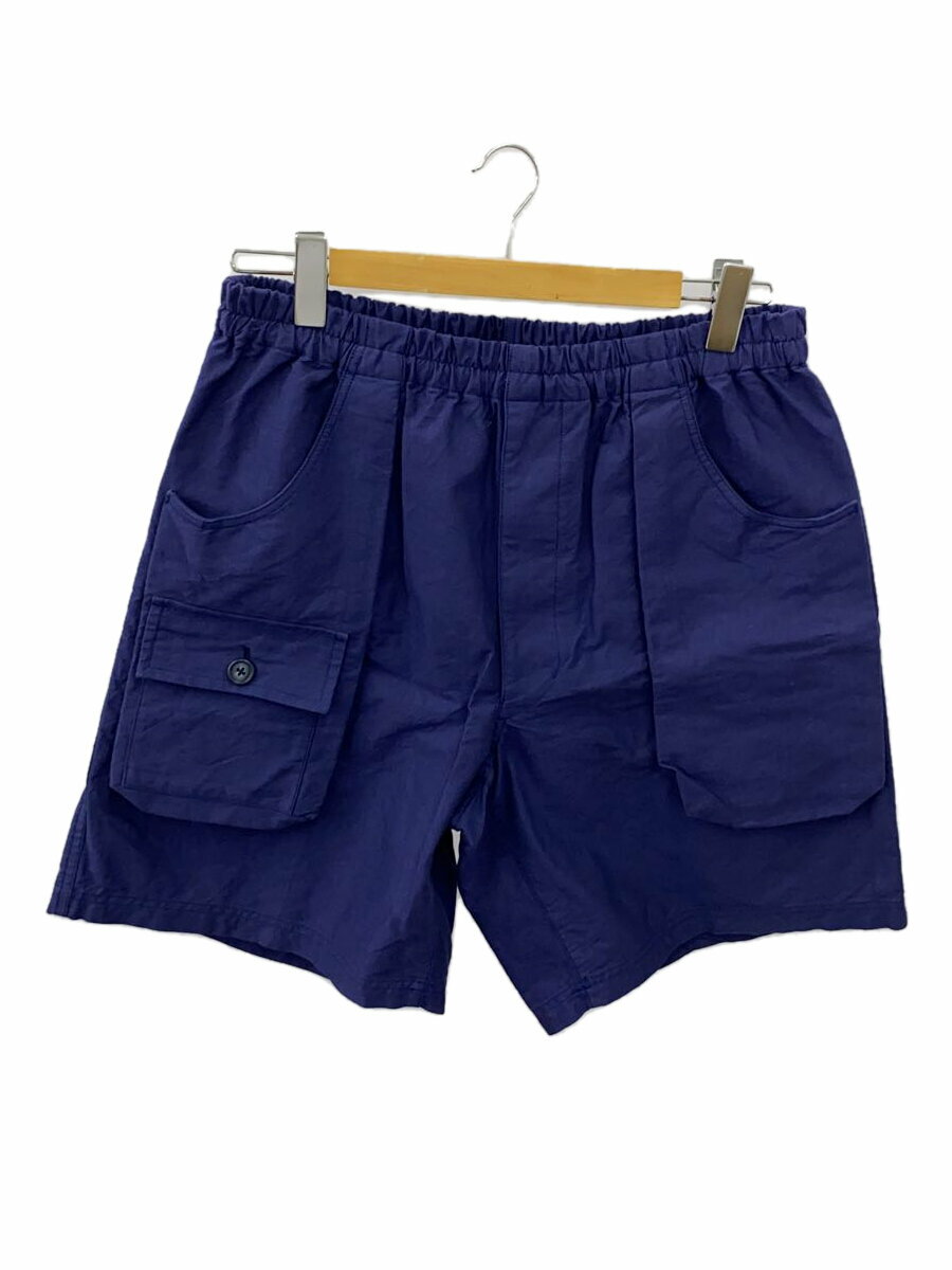 【中古】HOMELESS TAILOR◆ショートパンツ/FREE/コットン/BLU/無地/HTK-22-SS-011【メンズウェア】