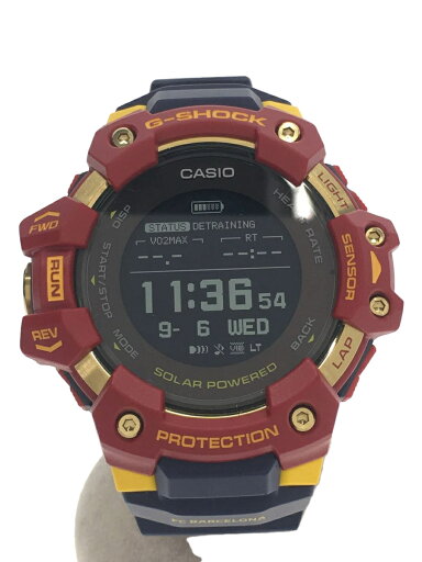 【中古】CASIO◆ソーラー腕時計_G-SHOCK/アナログ/ラバー/BLK/NVY【服飾雑貨他】 【中古】CASIO◆ソーラー腕時計_G-SHOCK/アナログ/ラバー/BLK/NVY【服飾雑貨他】